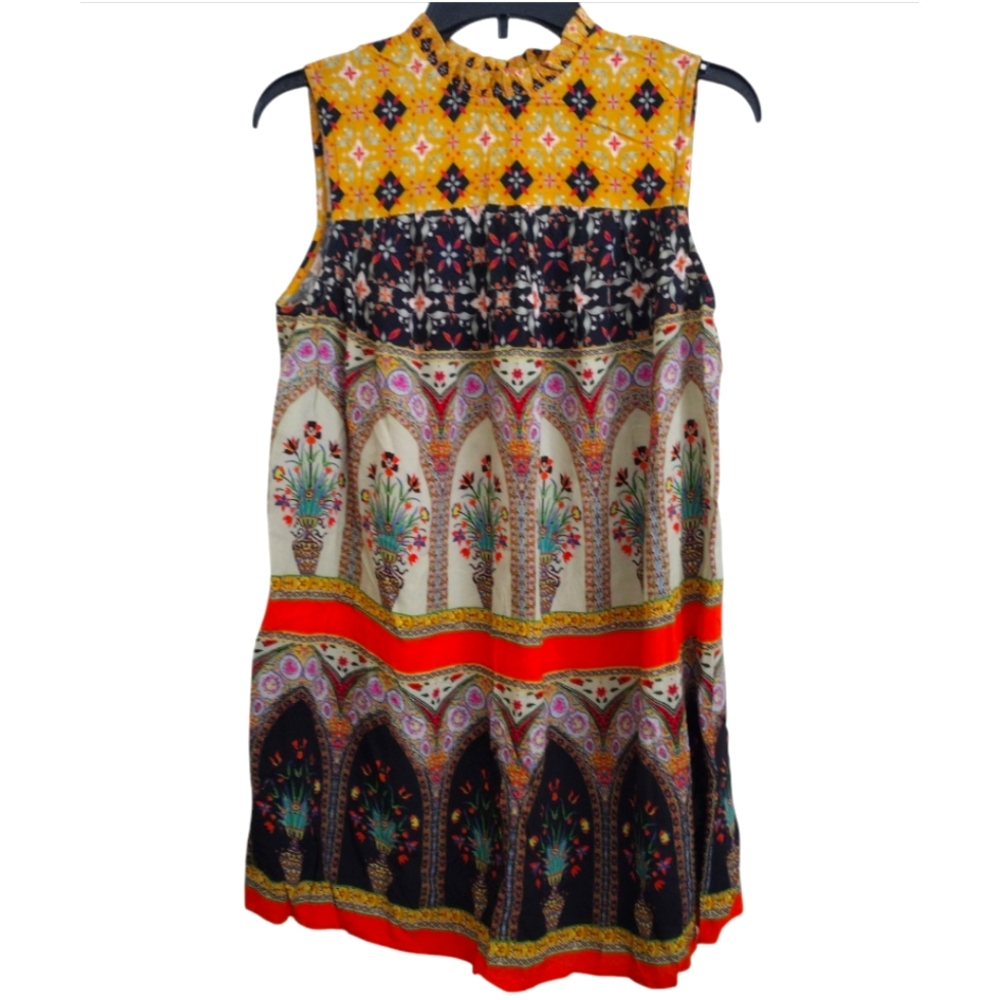 Conditions Apply Anthropologie Colorful Sleeveless Mini Ivy Dress Suze XS